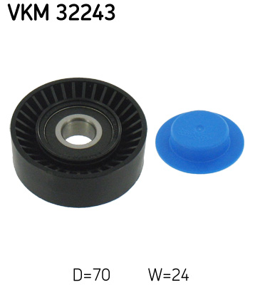 Slika SKF - VKM 32243 - Usmeravajući/vodeći točkić, klinasti rebrasti kaiš (Kaišni prenos)